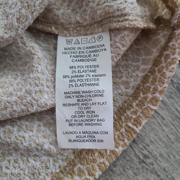 Michael Michael Kors women's khaki short sleeve blouse medium NWT - Picture 12 of 13